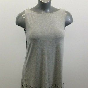 Strazzi Tank Top Women's Small Gray Sleeveless